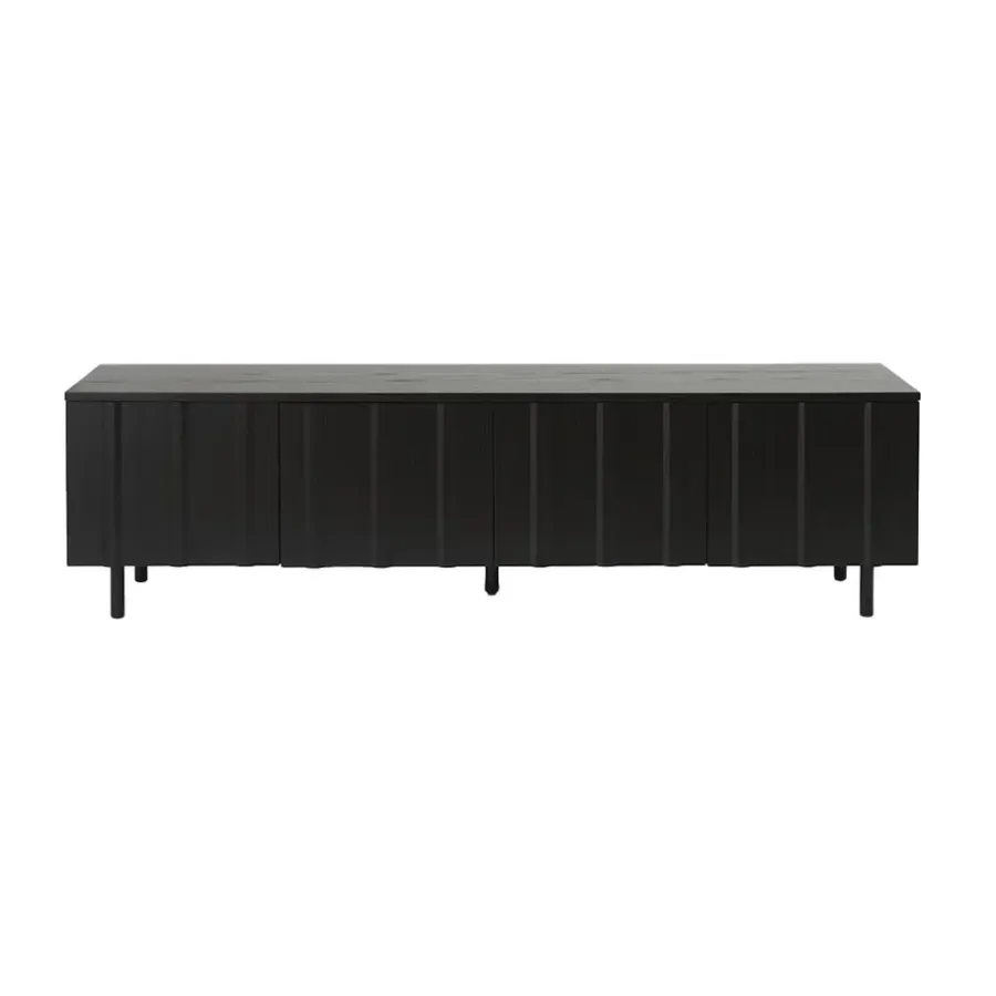 Normann Copenhagen Rib dressoir laag, Soft Black< Tv- & Mediameubels|Ladekasten & Dressoirs