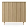 Normann Copenhagen Rib kast 96x98,5 cm, Oak< Kasten & Vitrines