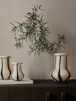 Ferm Living Riban vaas 24 cm, Cream< Vazen