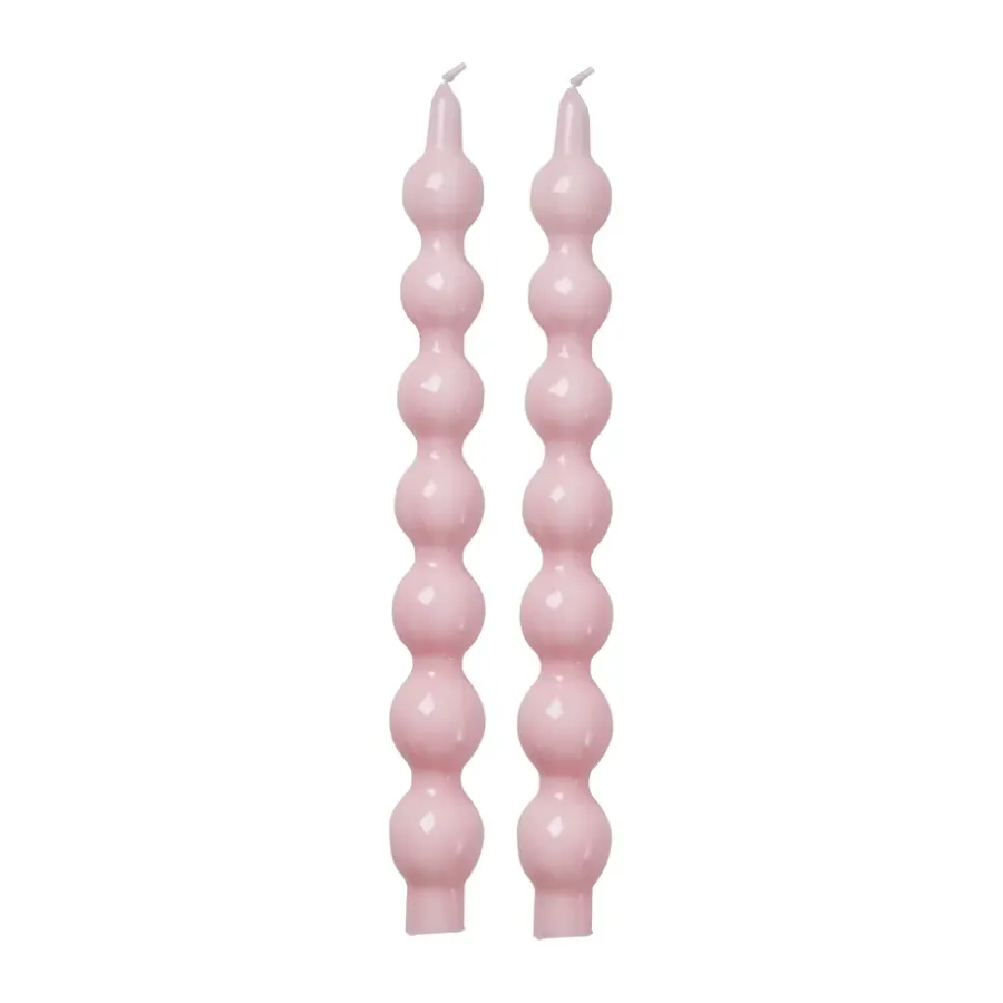 RICE kaarsen 30,2 cm 2-pack, Soft pink< Kaarsen
