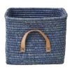 RICE raffia opbergmand, Blauw< Opbergoplossingen Voor De Kinderkamer|Opbergmanden