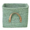 RICE raffia opbergmand, Mint< Opbergoplossingen Voor De Kinderkamer|Opbergmanden