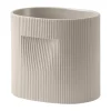 Muuto Ridge pot 24 cm, Beige< Bloempotten