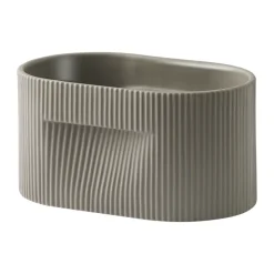 Muuto Ridge pot 13 cm, Taupe< Bloempotten