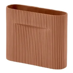 Muuto Ridge vaas 16,5 cm, Terracotta< Vazen