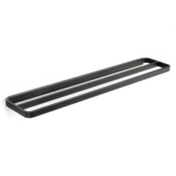 Zone Denmark RIM handdoekstang dubbel 12x70 cm, Black< Handdoekenrekken & -Ringen
