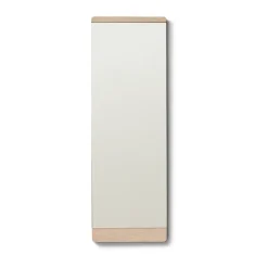 Form & Refine Rim wandspiegel 35x110 cm, Wit eiken< Wandspiegels