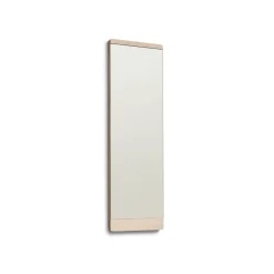 Form & Refine Rim wandspiegel 35x110 cm, Wit eiken< Wandspiegels