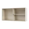 Montana Ripple I vitrinekast 69,6x35,4x20 cm, Oat< Kasten & Vitrines