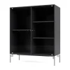 Montana Ripple II vitrinekast 69,6x82,2x30 cm, Antracietpoten chroom< Kasten & Vitrines