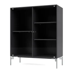 Montana Ripple II vitrinekast 69,6x82,2x30 cm, Antracietpoten chroom< Kasten & Vitrines