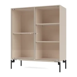 Montana Ripple II vitrinekast 69,6x82,2x30 cm, Claypoten black< Kasten & Vitrines