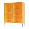 Montana Ripple II vitrinekast 69,6x82,2x30 cm, Acaciapoten chrome< Kasten & Vitrines