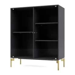 Montana Ripple II vitrinekast 69,6x82,2x30 cm, Antracietpoten messing< Kasten & Vitrines