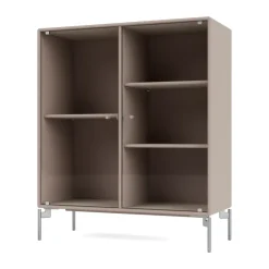 Montana Ripple II vitrinekast 69,6x82,2x30 cm, Mushroompoten chroom< Kasten & Vitrines