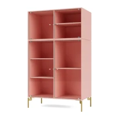 Montana Ripple III vitrinekast 69,6x117,6x38 cm, Rubypoten brass< Kasten & Vitrines