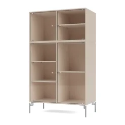Montana Ripple III vitrinekast 69,6x117,6x38 cm, Clay-Kromben MB126< Kasten & Vitrines