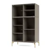 Montana Ripple III vitrinekast 69,6x117,6x38 cm, Trufflepoten brass< Kasten & Vitrines