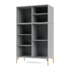 Montana Ripple III vitrinekast 69,6x117,6x38 cm, Fjordpoten brass< Kasten & Vitrines