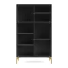 Montana Ripple III vitrinekast 69,6x117,6x38 cm, Antracietpoten brass< Kasten & Vitrines