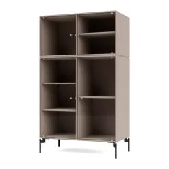 Montana Ripple III vitrinekast 69,6x117,6x38 cm, Mushroompoten black< Kasten & Vitrines