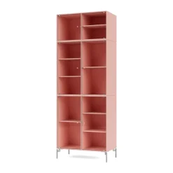 Montana Ripple IV vitrinekast 69,6x187,2x38 cm, Rubypoten chrome< Kasten & Vitrines