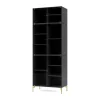 Montana Ripple IV vitrinekast 69,6x187,2x38 cm, Antracietpoten brass< Kasten & Vitrines