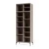 Montana Ripple IV vitrinekast 69,6x187,2x38 cm, Mushroompoten black< Kasten & Vitrines