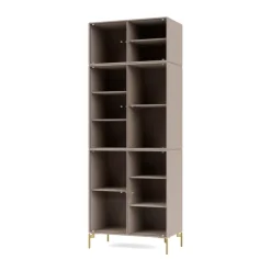 Montana Ripple IV vitrinekast 69,6x187,2x38 cm, Mushroompoten brass< Kasten & Vitrines
