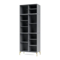 Montana Ripple IV vitrinekast 69,6x187,2x38 cm, Graphicpoten brass< Kasten & Vitrines
