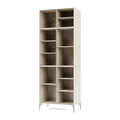 Montana Ripple IV vitrinekast 69,6x187,2x38 cm, Oatpoen chrome< Kasten & Vitrines