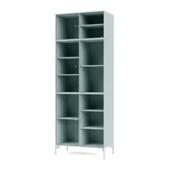 Montana Ripple IV vitrinekast 69,6x187,2x38 cm, Flintpoten flint< Kasten & Vitrines