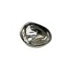 Hein Studio Ripple no. 01 kleine knop, Chrome< Haken & Hangers