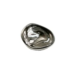 Hein Studio Ripple no. 01 kleine knop, Chrome< Haken & Hangers