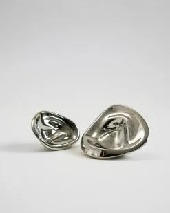 Hein Studio Ripple no. 01 kleine knop, Chrome< Haken & Hangers
