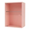 Montana Ripple wandkastje 35,4x46,8x20 cm, Ruby< Kasten & Vitrines