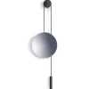New Works Rise and Shine spiegel, Burned oak-steel weight< Ronde Spiegels|Wandspiegels