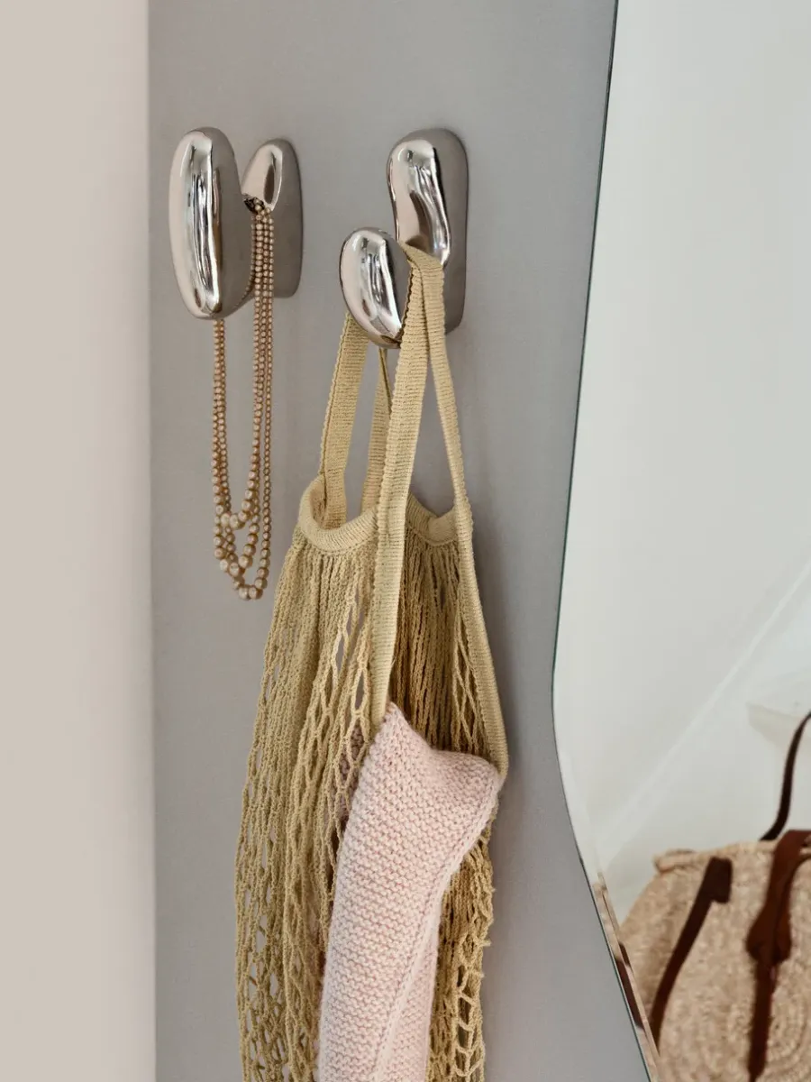 Broste Copenhagen Roberta haak 10x6 cm, Silver finish< Haken & Hangers