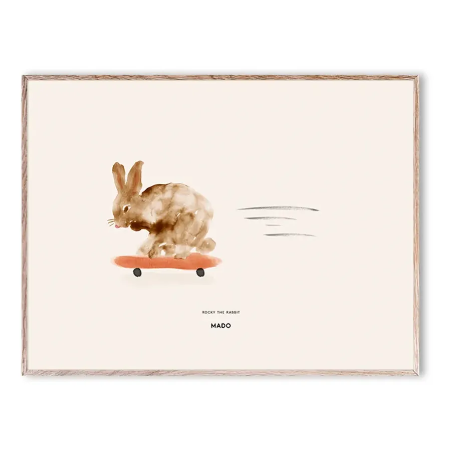 Paper Collective Rocky the Rabbit poster, 30x40 cm< Posters|Kinderkamer Interieuraccessoires