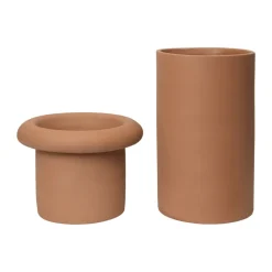 Ferm Living Rollo pot Ø31x46 cm, Terracotta< Bloempotten