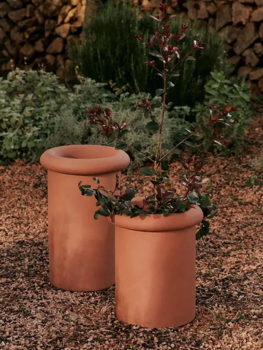 Ferm Living Rollo pot Ø31x36 cm, Terracotta< Bloempotten