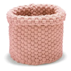 Etol Design Rope opbergmand groot, Dusty pink< Opbergmanden