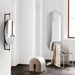 Kristina Dam Studio Rotating spiegel, black, full size< Wandspiegels