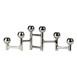 POLSPOTTEN Round Folding kandelaar 48x15 cm, Zilver< Kandelaars