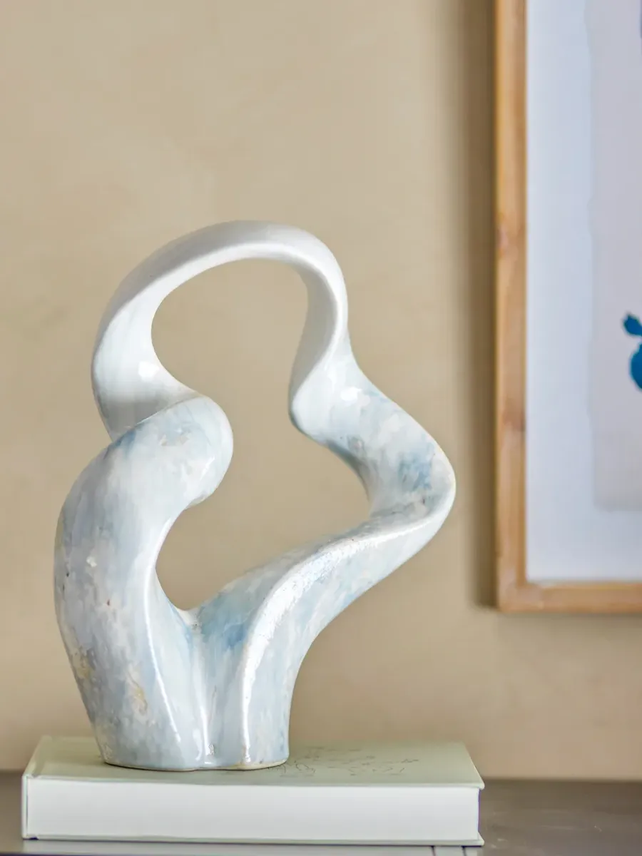 Bloomingville Rouyi decoratie 34,5 cm, Grey< Sculpturen & Porseleinen Beelden