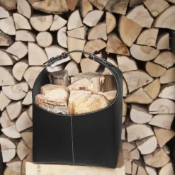 Ørskov mand voor haardhout, zwart< Opbergmanden