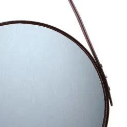Ørskov spiegel bruin, Ø 40 cm.< Ronde Spiegels|Wandspiegels