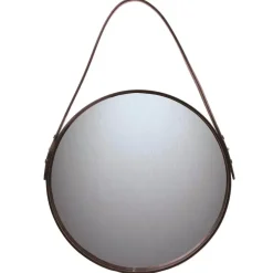 Ørskov spiegel bruin, Ø 50 cm.< Wandspiegels|Ronde Spiegels