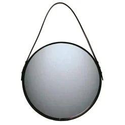 Ørskov spiegel zwart, Ø 30 cm.< Ronde Spiegels|Wandspiegels