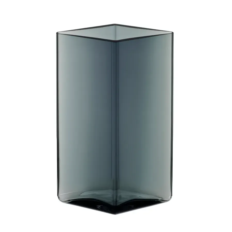 Iittala Ruutu vaas 11,5 x 18 cm, grijs< Vazen